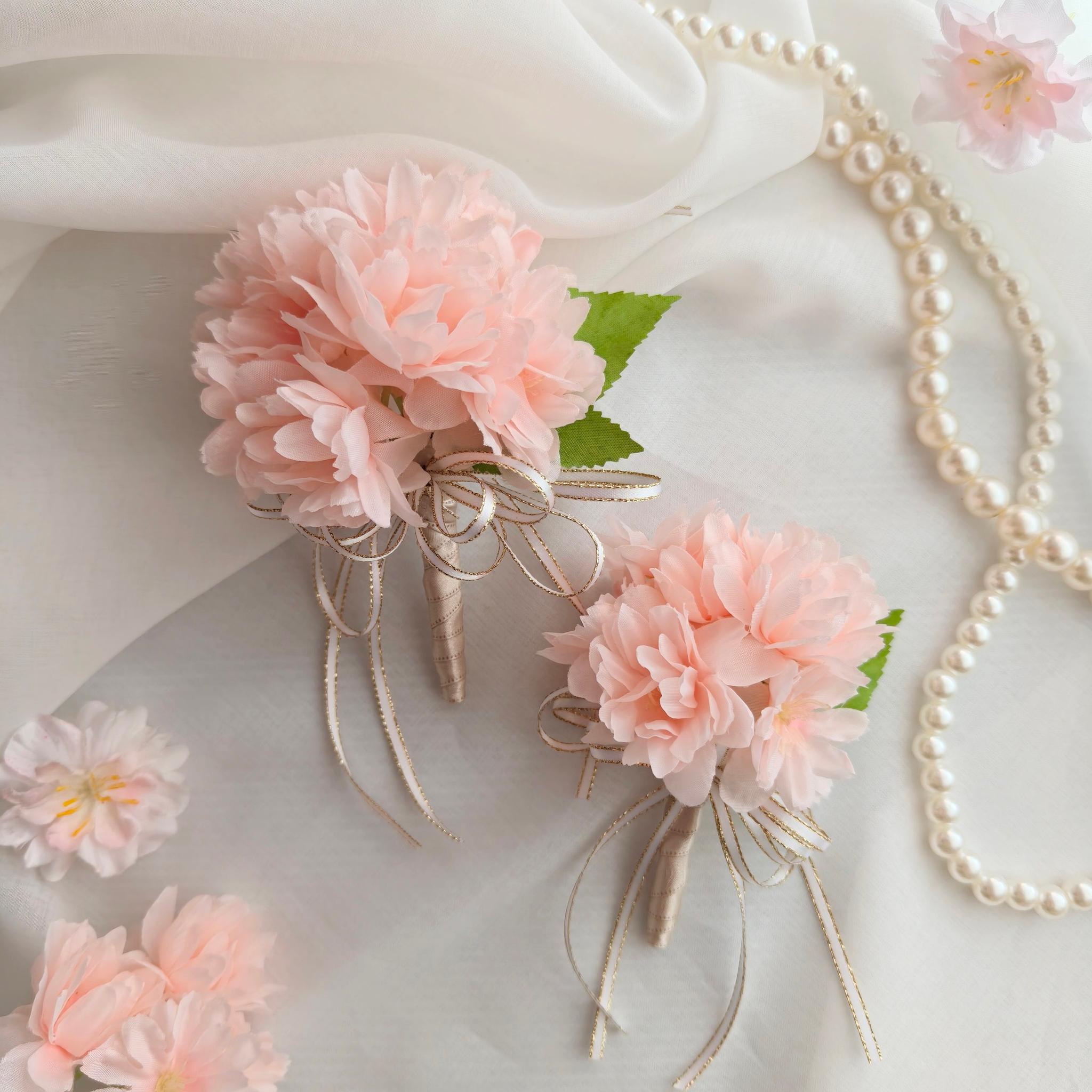 満開桜のコサージュ 親子コサージュ 入学式 入学式 卒業式 大人フォーマル シンプル 春2026 | 4枚目